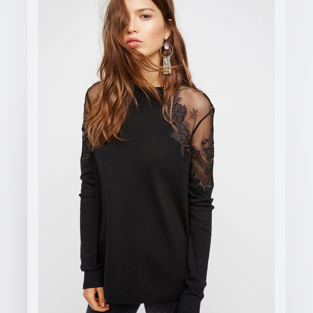 Free People Daniella Lace Top